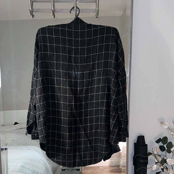 NOUL plaid check shirt in black - Picture 4 of 4
